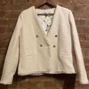 MANGO Blazer, Ivory (M) - Brand NEW